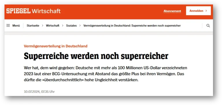 Superreiche werden noch superreicher